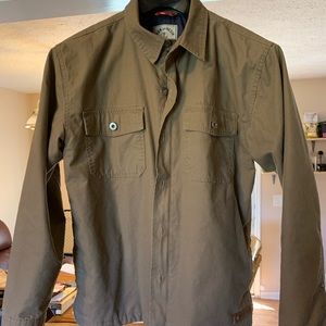 Iron and resin tan chore coat